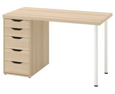 IKEA LAGKAPTEN Desk  Like New  White Stained/Oak Effect (120  60 cm)