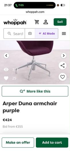 chair Arper 12 available forty five euro per chair