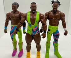 wwe The New Day Kofi Kingston , Xavier Woods & Big E action figures
