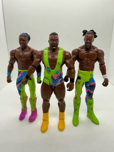 wwe The New Day Kofi Kingston , Xavier Woods & Big E action figures
