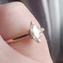 Solitaire Marquise half carat diamond engagement ring Image 9