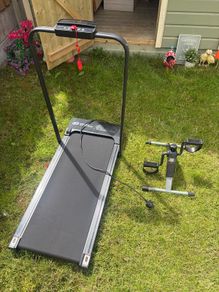 Home Fitness Code Folding Treadmill + Free Pedal Exerciser