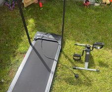 Home Fitness Code Folding Treadmill + Free Pedal Exerciser
