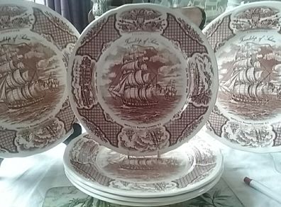 Friendship of Salem Brown Dinner Plates