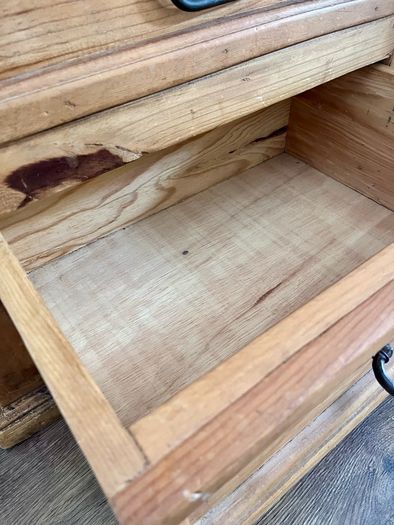 Rustic pine chest