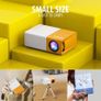Mini Projector, Vamvo YG300 Pro Portable Projector Full HD 1080p Supported, Phone Projector Compatible with Smartphone/Tablet/Laptop/ PS3/ PS4/ TV Stick for Home Theatre Image 2