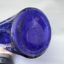 Vintage cobalt blue glass " Poison " bottle with cork stopper Image 2