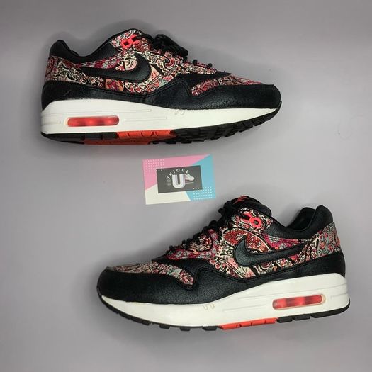 Nike Air Max 1 Premium Leather Paisley Liberty Black
