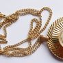 Vintage gold-plated Simca Antimagnetic Pendant Mechanical Watch W/necklace.(works well) Image 9