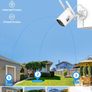 2K Security Camera Outdoor with Color Night Vision, 2 Pack Wired home security cameras support 24/7 Recording, Auto tracking CCTV camera systems with Voice Changer, 2 Way Audio Image 3