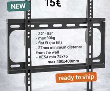 TV Wall Mount Bracket Flat Fixed 32-55"