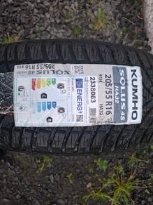 1x 205/55/16 Kumho