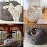 Bean Bag Chair for Adult Living Room Furniture Big Round Soft Fluffy Faux Fur BeanBag (No Padding) Lazy Sofa Bed Cover(Color:Grey,Size:5.5ft) Image 7