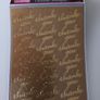 Craft Stickers - Thank You -  Gold or Silver Image 2