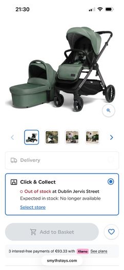 Baby Elegance Green Drift Stroller. Less than 18 months old, only selling as we are changing to a double buggy. This set comes without the car seat base, rain cover and sheet off the bassinet mattress as it was soiled, but we used a baby cot sheet and it 