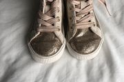 Sparkley gold glitter boots