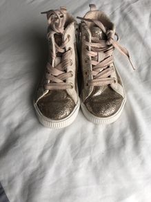 Sparkley gold glitter boots