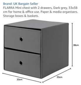 2 Ikea mini chest Flarra 33x33x33