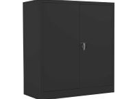 main image for ad New Lockable 2 Door Metal Cupboard 1000mm High - Black
