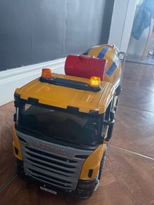 Bruder cement truck and regular truck