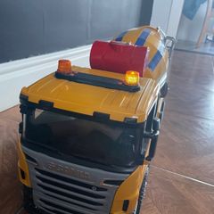 Bruder cement truck and regular truck