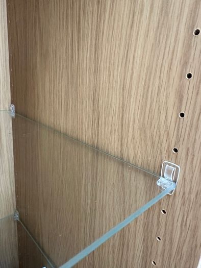 High cabinet Angsjon with door oak effect Ikea