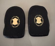 New Leather Heel spur pads orthotic support Size 3-6UK