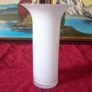 Large 10.5 Inches Tall Milky White Glass Vase Image 3