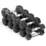 Rubber Hex Dumbbells - 2.5kg to 25kg pairs IN STOCK NOW Image 2