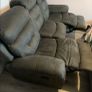 3 seater grey recliner Image 2