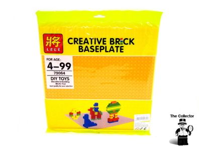 LELE Large Orange Creative Brick Base Plate Compatible With Lego 32 By 32 Studs Dots DIY Baseplate Compatible With Lego Building Blocks Series Toys for Children