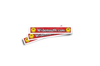 Widemouth.com Glossy Stickers 3-Pack