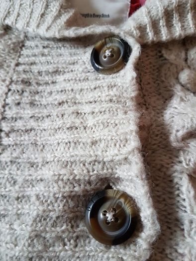 Diesel Wool Jumper Cardigan Size M / 12  brown beige