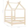 Kids Bed Frame Solid Pine Wood 70x140 cm Image 7