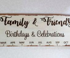 "family & Friends" Wall Art (nice Condition).