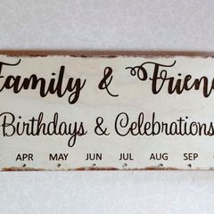"family & Friends" Wall Art (nice Condition).