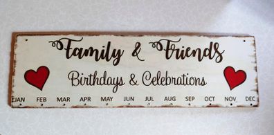 "family & Friends" Wall Art (nice Condition).