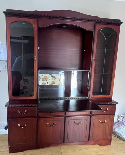 Mahogany Display Cabinet