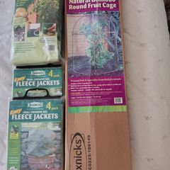 Garden Fruit Cage, Potato Tubs, Fleece Jackets, Weed Fabric