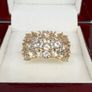 Silver Harry Ivens Morganite & Zircon Cluster Ring Image 8