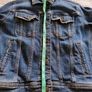 Zara denim cotton distressed jacket in very good condition see last three photos for exact measurements FREE STANDARD POSTAGE INCLUDED Image 7