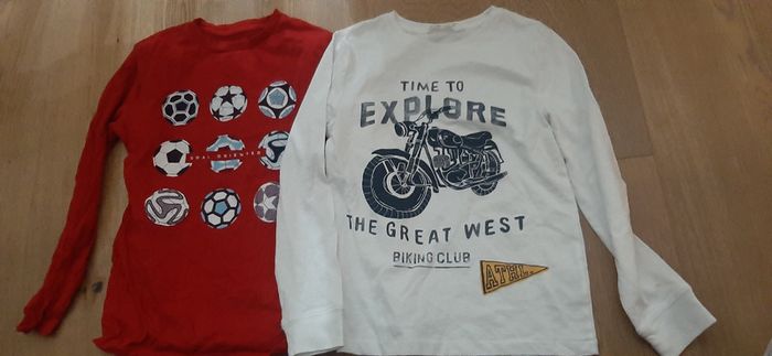 8 x Boys long sleeve t shirts (Approx 8 - 12 years)