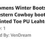 Women's Cowboy Boots ankle size 5 Image 9