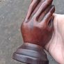 Pitcairn Islands Victorian Carved Hardwood Vase Image 6