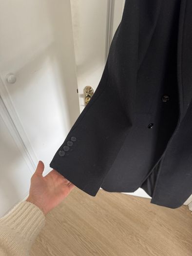 Mango Italian wool double breasted coat