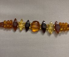 Baltic amber bracelet (19 cm plus 2 cm extension )