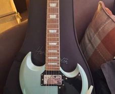 Vintage Reissued VS6V Electric Guitar Vibrola - Gun Hill Blue
