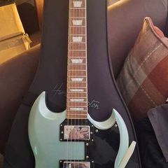 Vintage Reissued VS6V Electric Guitar Vibrola - Gun Hill Blue