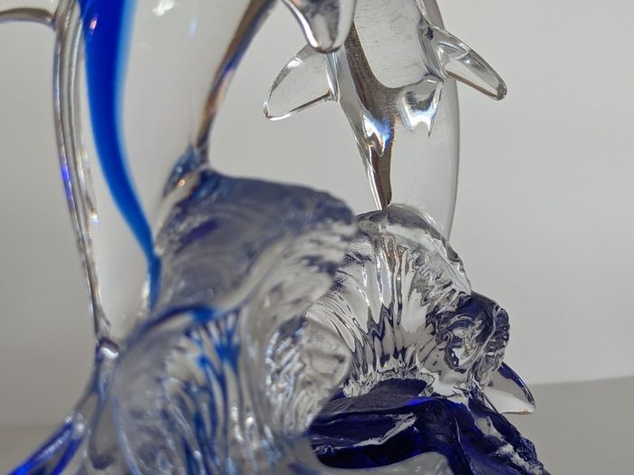 Vintage Crystal dolphins x2