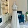 Beautiful One shoulder Ivory/Cream Debs Dress with Rhinestone embellishments design from Elliott Chambers Image 4